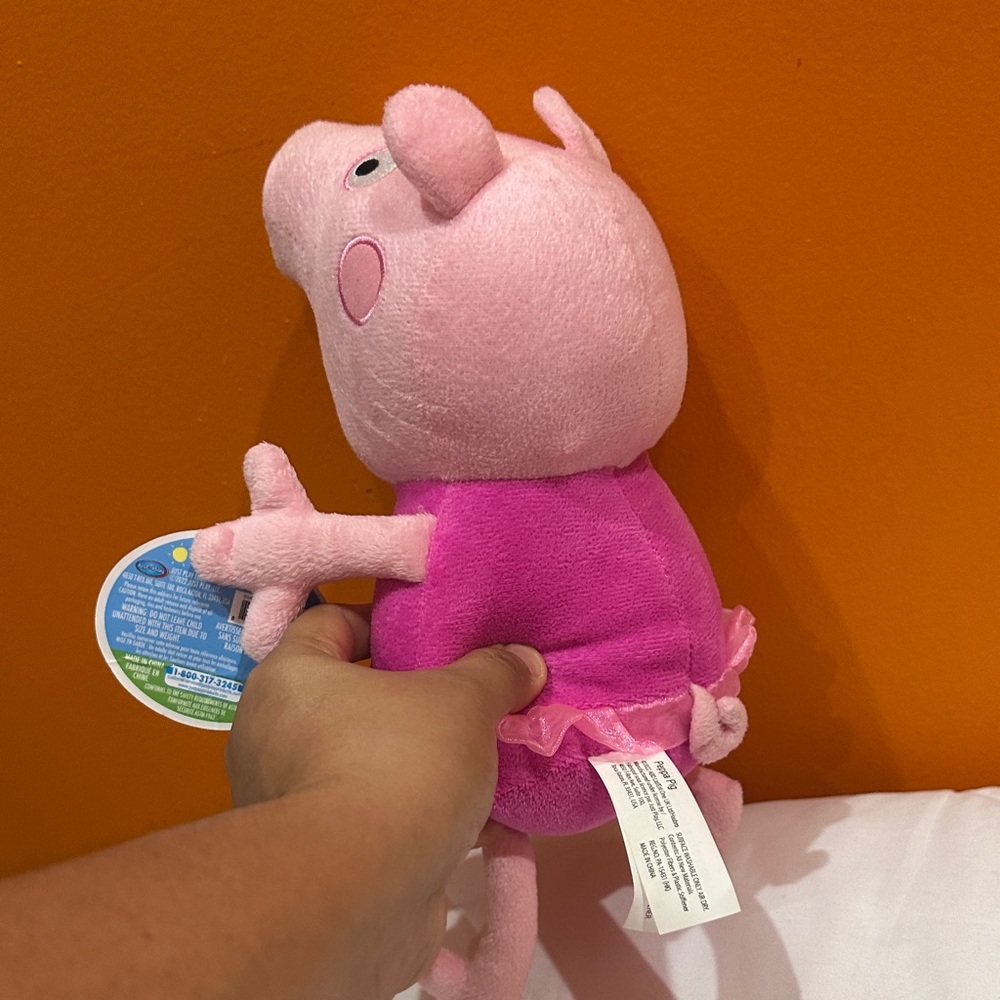 NEW Peppa Pig Pink and Purple Stuffed Animal - Picture 2 of 5